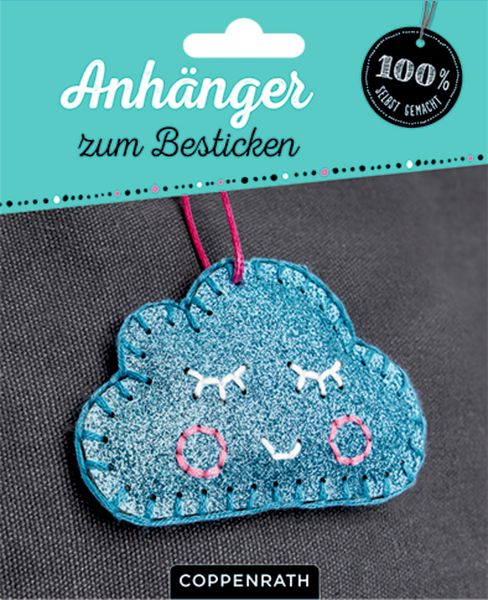Produktbild: Anh&auml;nger zum Besticken: Glitzer-Wolke (100% s.g./Ruck,zuck)