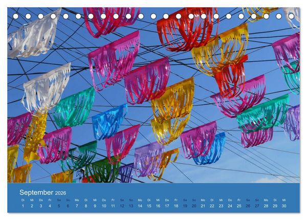 Produktbild: Viva Mexiko - Farben und Freude (Tischkalender 2026 DIN A5 quer), CALVENDO Monatskalender