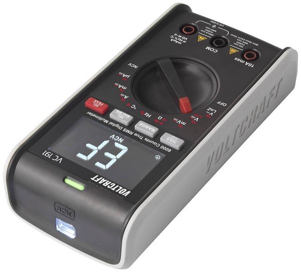 Produktbild: VOLTCRAFT VC191 Hand-Multimeter digital LoZ CAT III 600V Anzeige (Counts): 6000