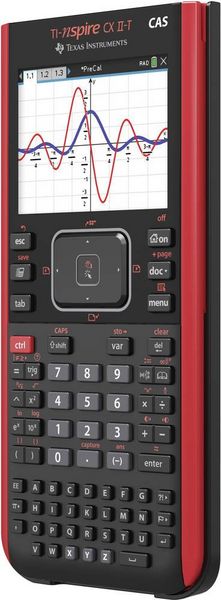 Produktbild: Texas Instruments Grafikrechner TI-NSpire CX II-T CAS rotes Geh&auml;use