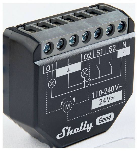 Produktbild: Shelly 2PM Gen4 Steuerger&auml;t Bluetooth, Wi-Fi, ZigBee