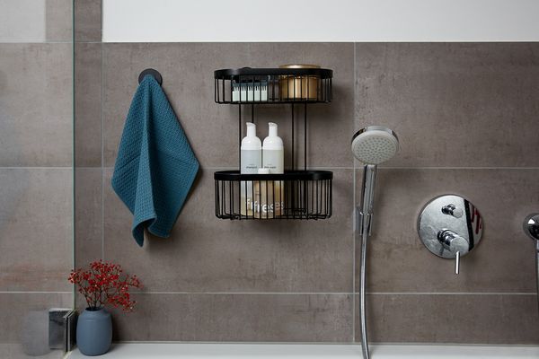 Produktbild: Wandregal 2 Etagen Classic Plus Black, mit hochwertigem Rostschutz