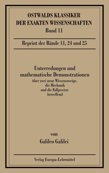 Produktbild: Unterredungen und mathematische Demonstrationen (Galilei)