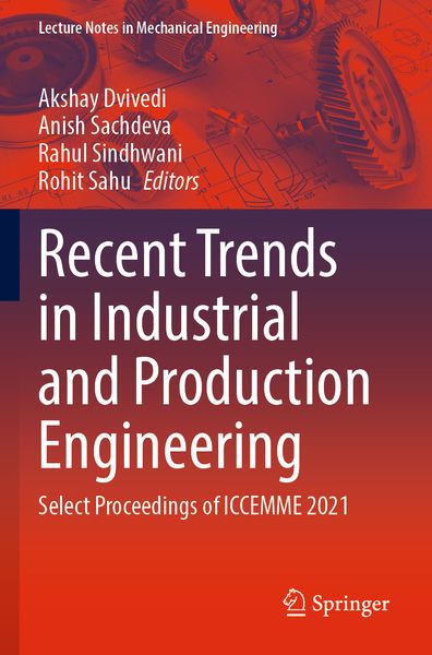 Produktbild: Recent Trends in Industrial and Production Engineering