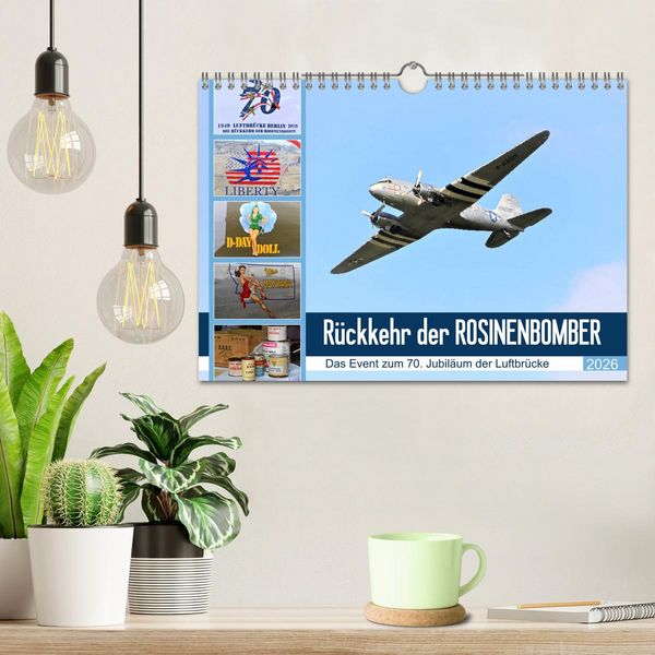 Produktbild: R&uuml;ckkehr der Rosinenbomber (Wandkalender 2026 DIN A4 quer), CALVENDO Monatskalender