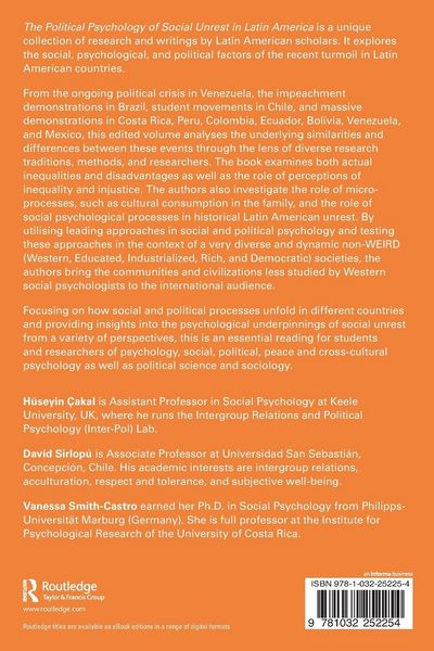 Produktbild: The Political Psychology of Social Unrest in Latin America