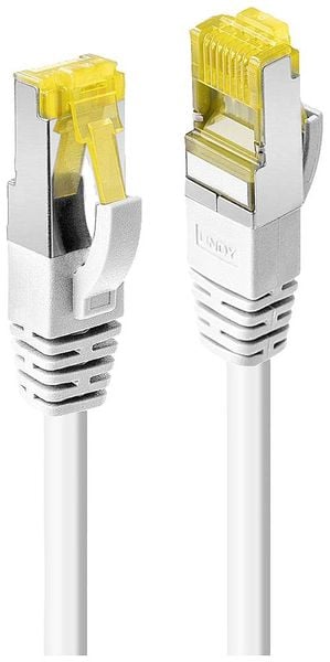 Produktbild: LINDY 47323 RJ45 Patchkabel CAT 6a (Rohkabel CAT 7) S/FTP 1.50m Wei&szlig; 1St.