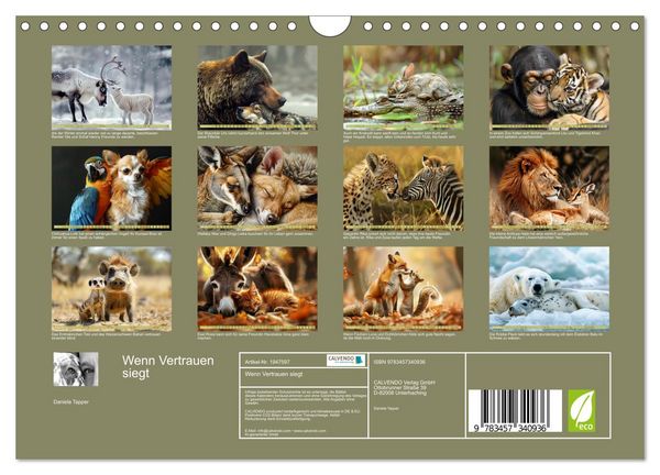 Produktbild: Wenn Vertrauen siegt (Wandkalender 2026 DIN A4 quer), CALVENDO Monatskalender