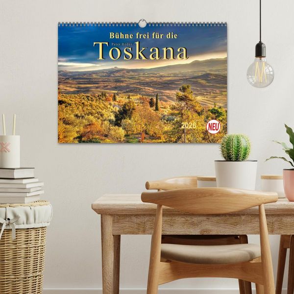 Produktbild: B&uuml;hne frei f&uuml;r die Toskana (Wandkalender 2026 DIN A3 quer), CALVENDO Monatskalender