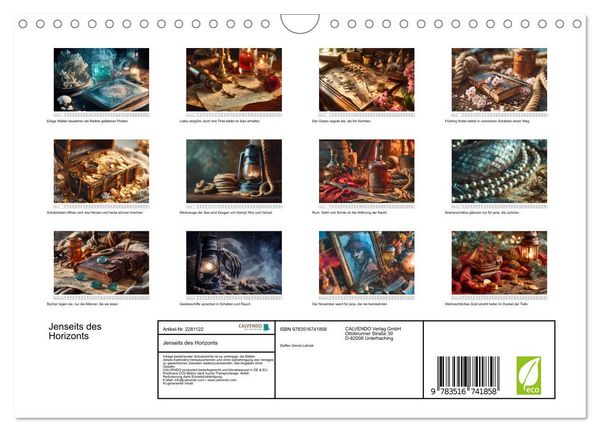 Produktbild: Jenseits des Horizonts (Wandkalender 2026 DIN A4 quer), CALVENDO Monatskalender