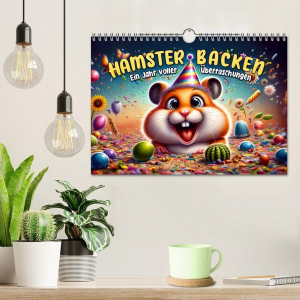 Produktbild: Hamsterbacken: Ein Jahr voller &Uuml;berraschungen (Wandkalender 2026 DIN A4 quer), CALVENDO Monatskalender