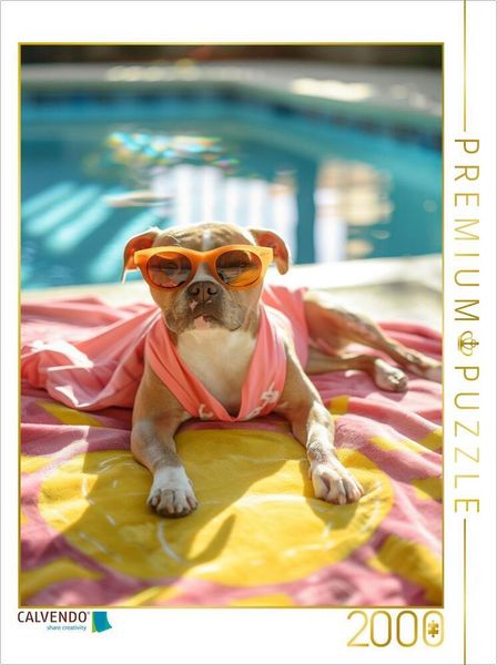 Produktbild: CALVENDO Puzzle Fridolin Pfotenklatscher | 2000 Teile Lege-Gr&ouml;&szlig;e 90x67cm Foto-Puzzle f&uuml;r gl&uuml;ckliche Stunden