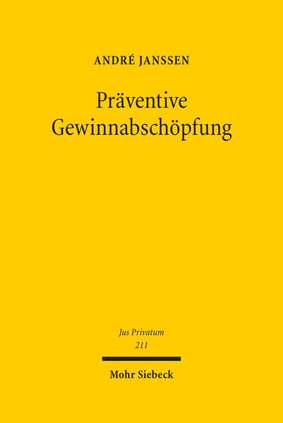 Produktbild: Pr&auml;ventive Gewinnabsch&ouml;pfung
