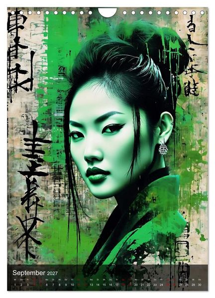 Produktbild: Geisha - Asian Spirit (Wandkalender 2027 DIN A4 hoch), CALVENDO Monatskalender