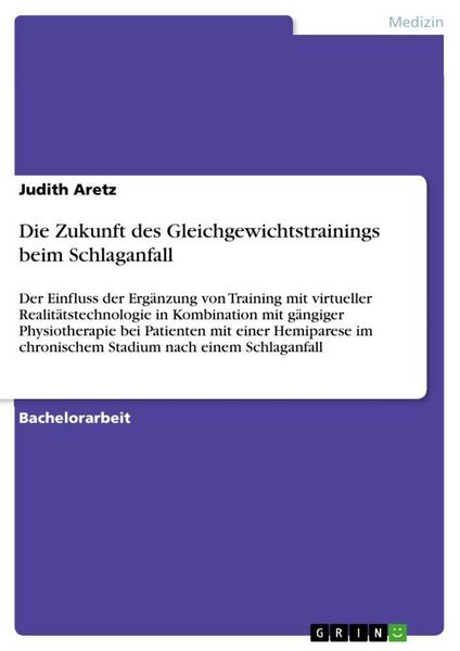 Produktbild: Die Zukunft des Gleichgewichtstrainings beim Schlaganfall