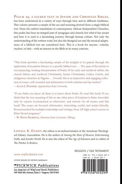 Produktbild: Psalm 29 through Time and Tradition