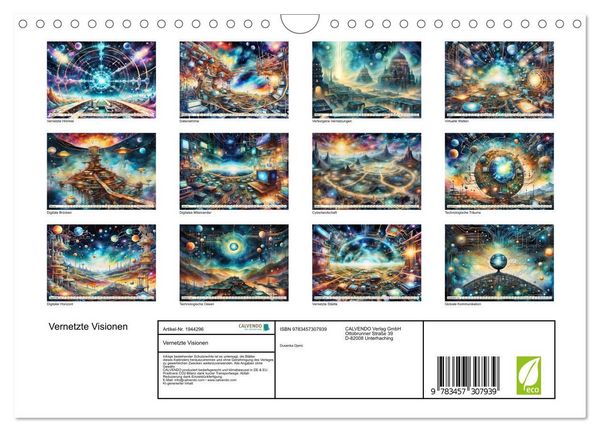 Produktbild: Vernetzte Visionen (Wandkalender 2026 DIN A4 quer), CALVENDO Monatskalender