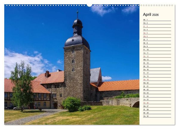 Produktbild: Burgen im Harz (Wandkalender 2026 DIN A2 quer), CALVENDO Monatskalender