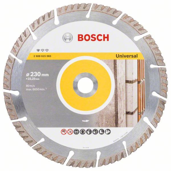 Bosch Accessories 2608615065 Standard for Universal Speed Diamanttrennscheibe Durchmesser 230 mm Bohrungs-Ø 22.23 mm 1 S