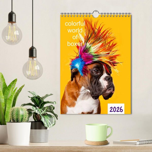 Produktbild: colorful world of boxer 2026 (Wandkalender 2026 DIN A4 hoch), CALVENDO Monatskalender