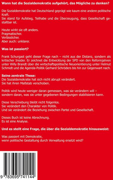 Produktbild: SPD - Von der Gestaltung zur Verwaltung