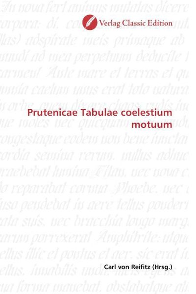 Produktbild: Prutenicae Tabulae coelestium motuum