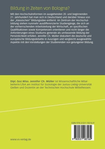 Produktbild: Bildung in Zeiten von Bologna?
