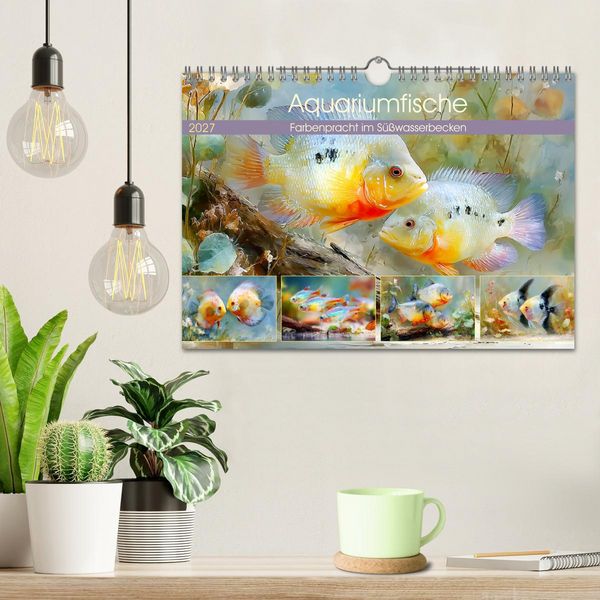 Produktbild: Aquariumfische. Farbenpracht im S&uuml;&szlig;wasserbecken (Wandkalender 2027 DIN A4 quer), CALVENDO Monatskalender