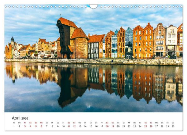 Produktbild: Danzig - Die goldene Stadt an der Ostsee. (Wandkalender 2026 DIN A3 quer), CALVENDO Monatskalender