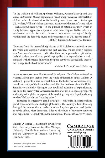 Produktbild: Core Values and National Security in American History