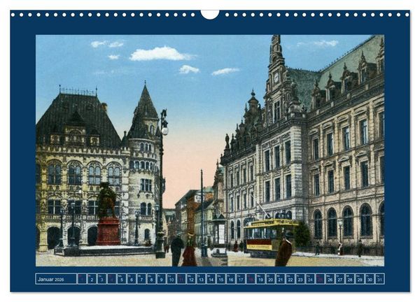 Produktbild: Historisches Bremen an der Weser von 1888 bis 1918 (Wandkalender 2026 DIN A3 quer), CALVENDO Monatskalender