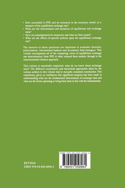 Produktbild: Equilibrium Exchange Rates