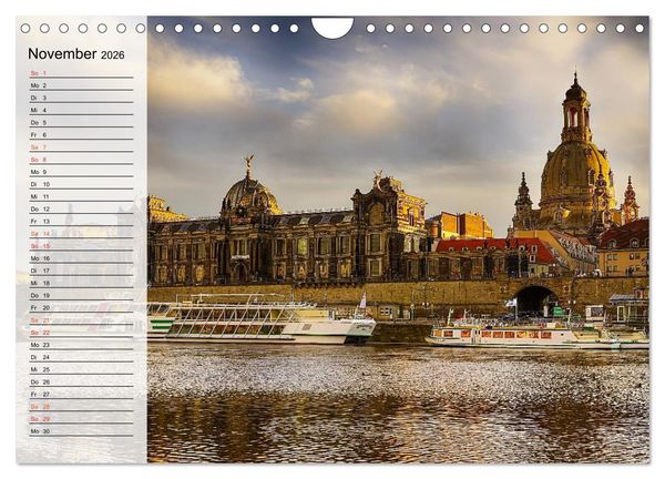 Produktbild: WUNDERVOLLES DRESDEN (Wandkalender 2026 DIN A4 quer), CALVENDO Monatskalender