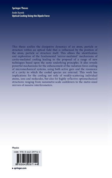 Produktbild: Optical Cooling Using the Dipole Force