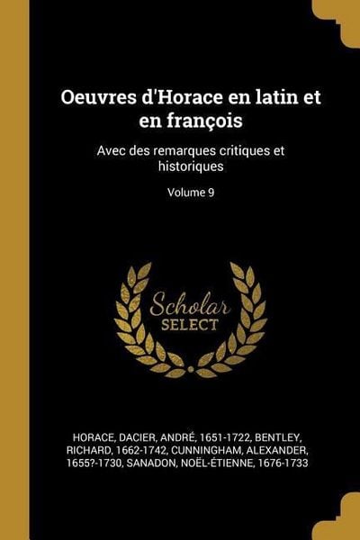 Produktbild: Oeuvres d'Horace en latin et en fran&ccedil;ois