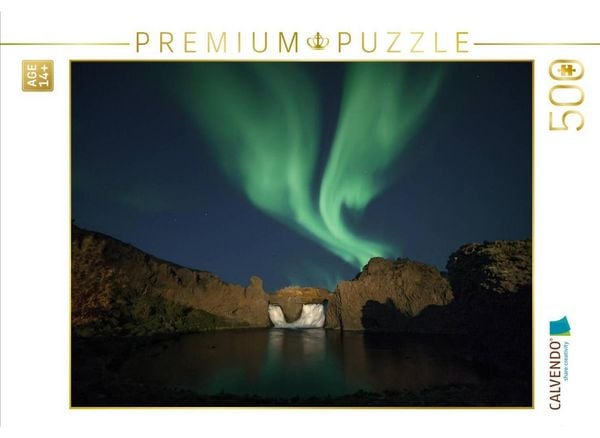 CALVENDO Puzzle Hjalparfoss (Island) | 500 Teile Lege-Größe 48 × 36 cm Foto-Puzzle für Erwachsene