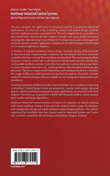 Produktbild: Nonlinear Industrial Control Systems