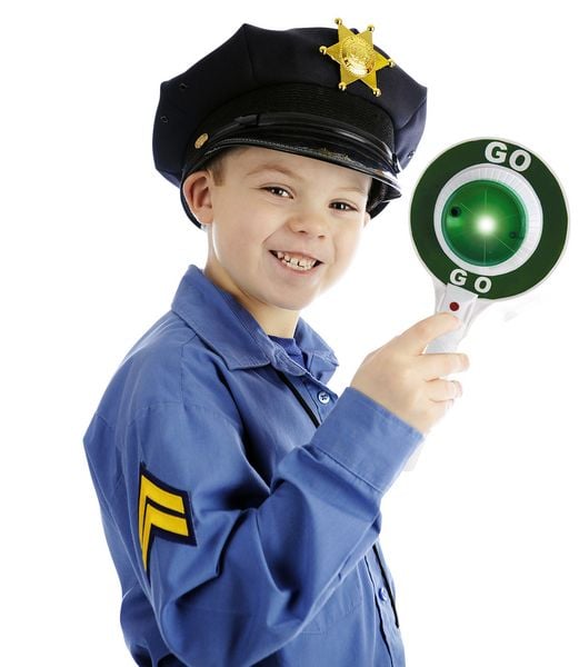 Produktbild: Polizeikelle mit Licht