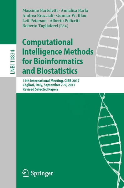 Produktbild: Computational Intelligence Methods for Bioinformatics and Biostatistics