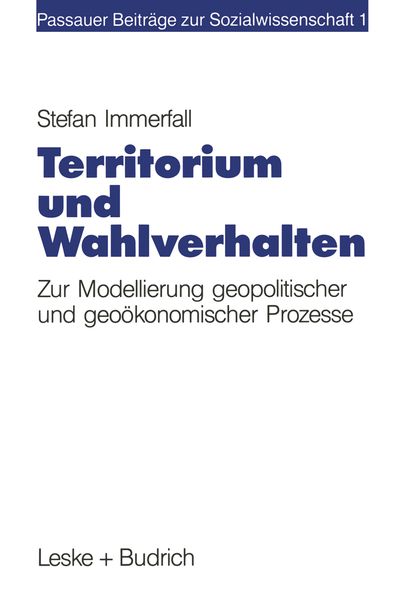 Produktbild: Territorium und Wahlverhalten