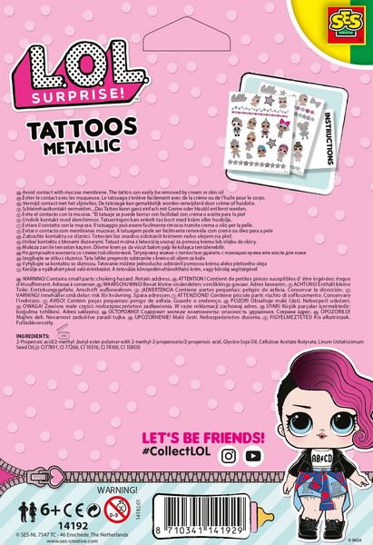 Produktbild: SES Creative - L.O.L. Surprise - Metallische Tattoos
