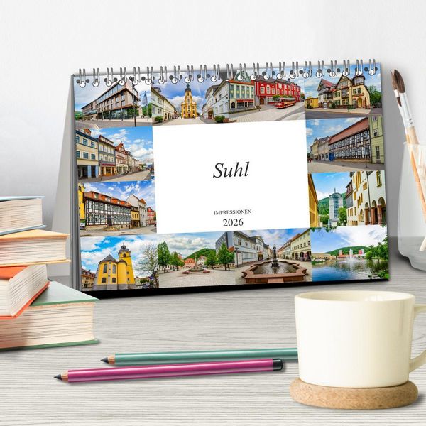 Produktbild: Suhl Impressionen (Tischkalender 2026 DIN A5 quer), CALVENDO Monatskalender