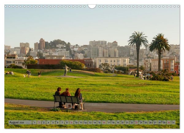 Produktbild: If I'm going to San Francisco (Wandkalender 2026 DIN A3 quer), CALVENDO Monatskalender