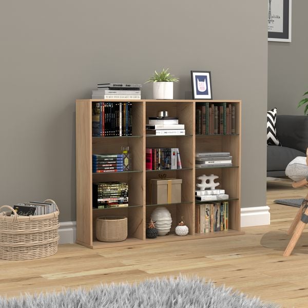 Produktbild: Holz CD DVD Standregal Bücherregal Regal Zilas L