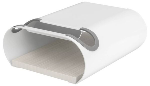 Produktbild: Elevar LBM-01 Fahrradwandhalter Anzahl Einstellpl&auml;tze=1 Stahl, PVC, Silikon, MDF Wei&szlig;, Grau