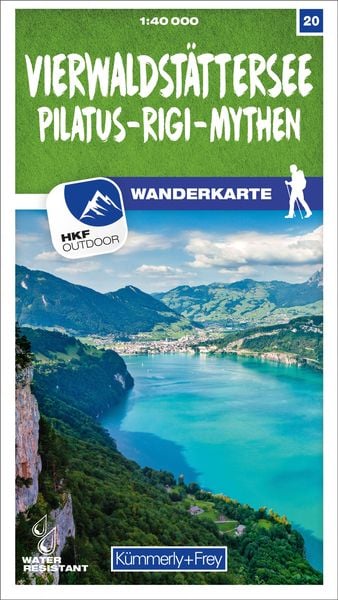 Vierwaldstättersee / Pilatus - Rigi - Mythen 20 Wanderkarte 1:40 000 matt laminiert, Sonstige von , Kümmerly+Frey, 9783259023204