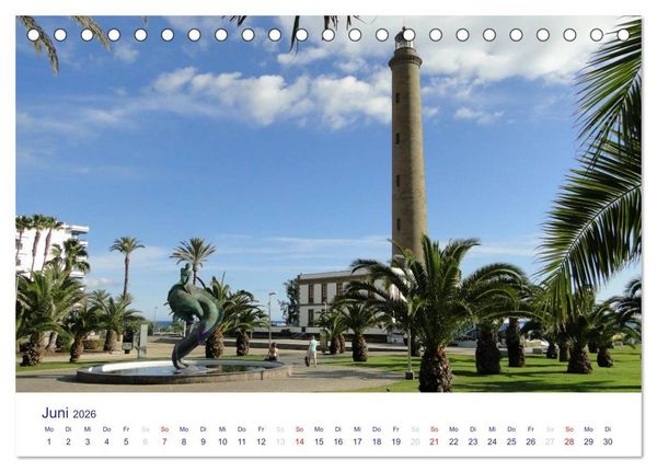 Produktbild: Die Canarischen Inseln - Gran Canaria (Tischkalender 2026 DIN A5 quer), CALVENDO Monatskalender