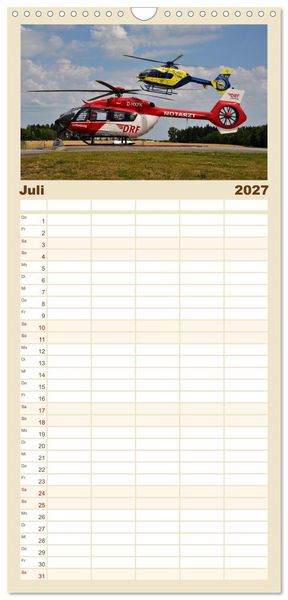 Produktbild: Familienplaner 2027 - Wo Kraft schwebt und Pr&auml;zision fliegt mit 5 Spalten (Wandkalender, 21 x 45 cm) CALVENDO