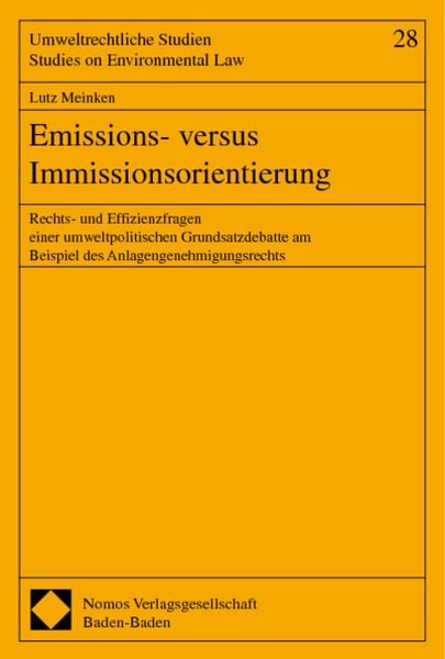 Produktbild: Emissions- versus Immissionsorientierung