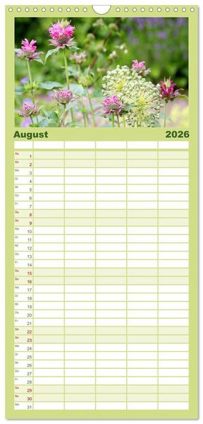 Produktbild: Familienplaner 2026 - Sanfte Natur mit 5 Spalten (Wandkalender, 21 x 45 cm) CALVENDO